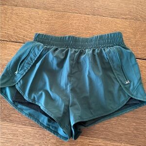 SHEIN Teal Athletic Shorts for Women